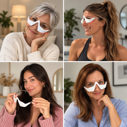 2-in-1 Red Light Therapy + EMS To Erase Eye Bags